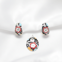 Midnight Bloom Pendant Set