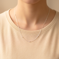 Boondi Silver Chain