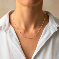 Silver Pebble Chain