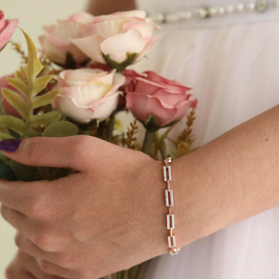 Linked It sterling silver bracelet by Miravi