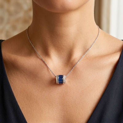 Azure Orbit Pendant Chain