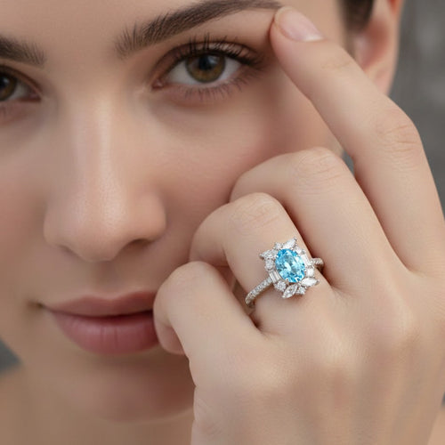 Rimjhim Ring - Blue