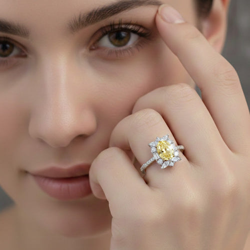 Rimjhim Ring - Yellow