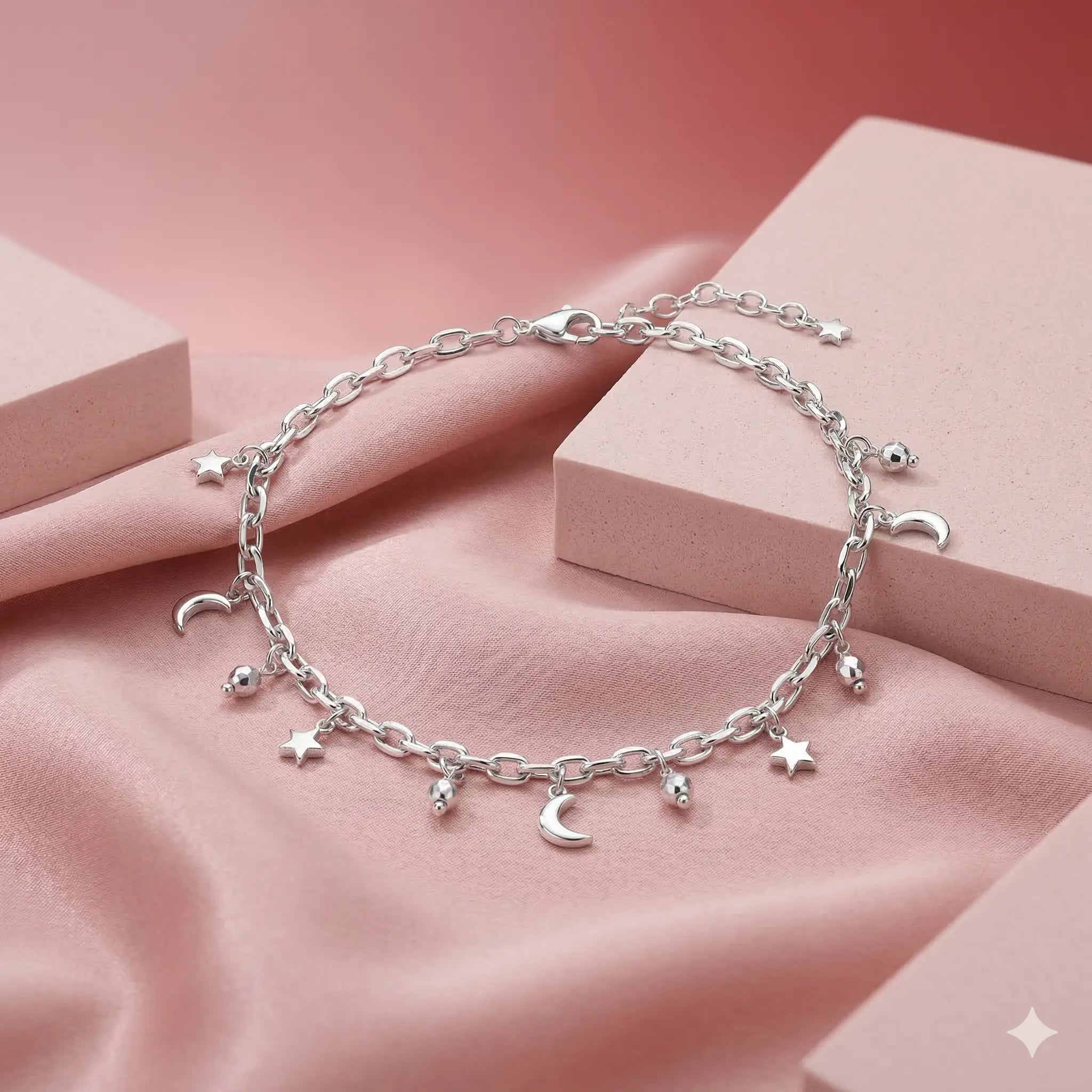 Miravi Anklet collection in 925 sterling silver jewellery