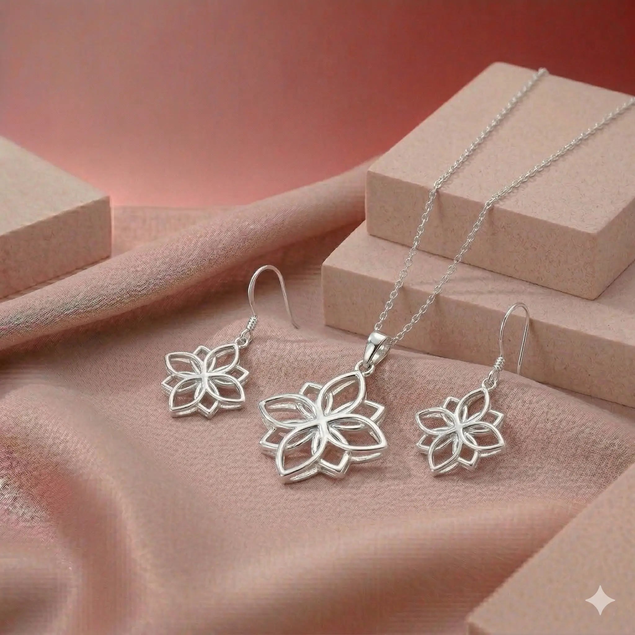 Miravi Pendant Set collection in 925 sterling silver jewellery